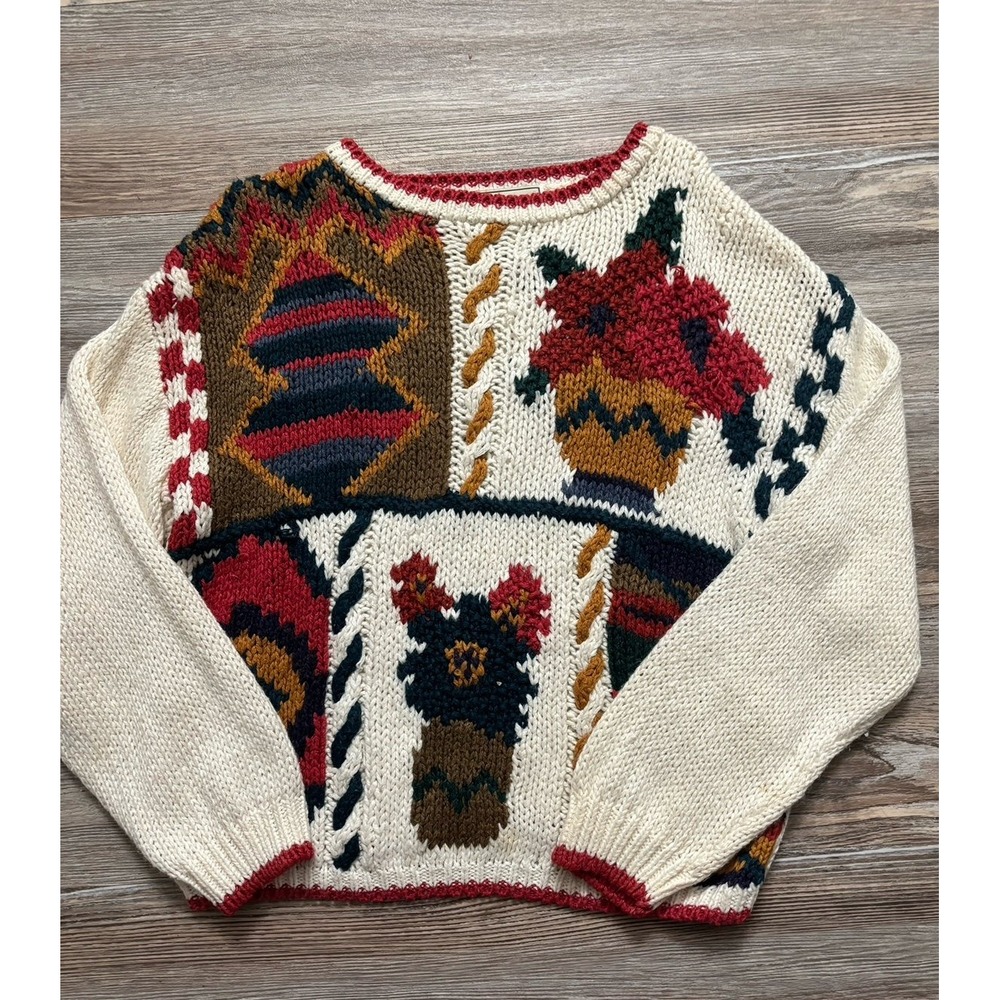 Vintage NUGGETS 1993 knitted crewneck sweater size large - Picture 2 of 11